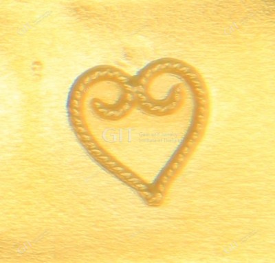 ลายหัวใจมีขด